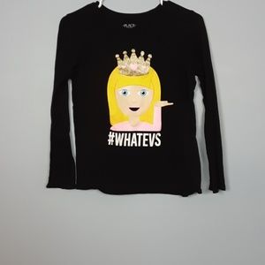 Childrens Place #watevs emoji shirt